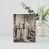 Birmese dame briefkaart (Staand voorkant)