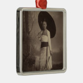 Birmese dame metalen ornament (Rechts)