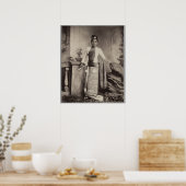 Birmese dame poster (Keuken)