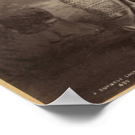 Birmese dame poster (Hoek)