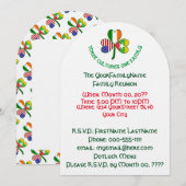 Birmese Ierse Amerikaanse Shamrock Family Reunion Kaart (Voorkant / Achterkant)