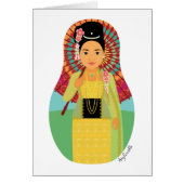 Birmese Kaart Myanmar Matryoshka (Voorkant)