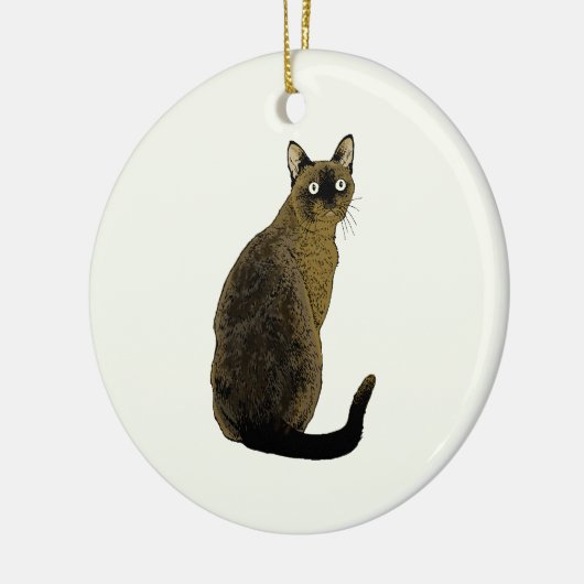 Birmese kat keramisch ornament (Links)