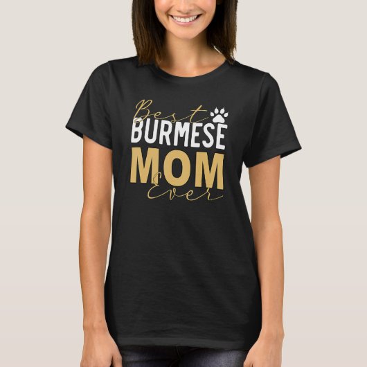 Birmese Kat Moeder Eigenaar Fokker Kat Kitten 1 T-shirt (Voorkant)