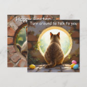 Birmese kat - Paasvakantie Kaart (Voorkant / Achterkant)