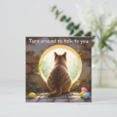 Birmese kat - Paasvakantie Kaart (Staand voorkant)