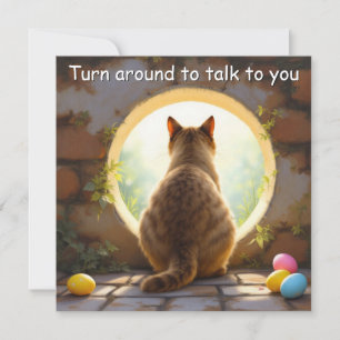 Birmese kat - Paasvakantie Kaart
