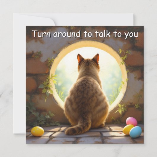 Birmese kat - Paasvakantie Kaart (Voorkant)