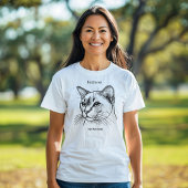 Birmese kat portret t-shirt