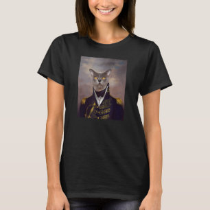Birmese Kat Renaissance Huisdier Portret Middeleeu T-shirt