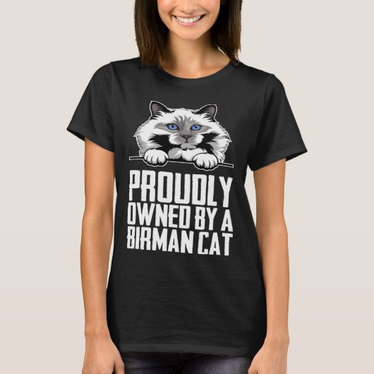 Birmese katten  Birmese kitten  Birmese moeder T-shirt (Voorkant)