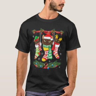 Birmese katten in noel sokt prettige kerstdag t-shirt