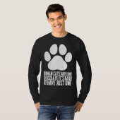 Birmese katten zijn als chocolade, het is moeilijk t-shirt (Voorkant volledig)