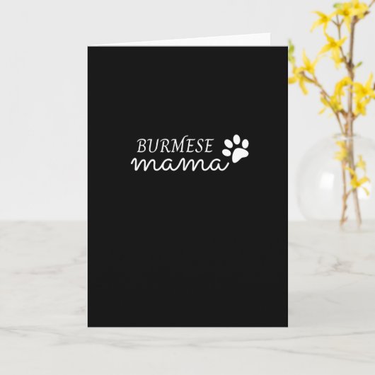 Birmese moeder kaart (Gele Bloem)