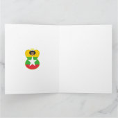 Birmese Myanmar Engel Kerstmis Vlag Persoonlijk Kaart (Binnen)
