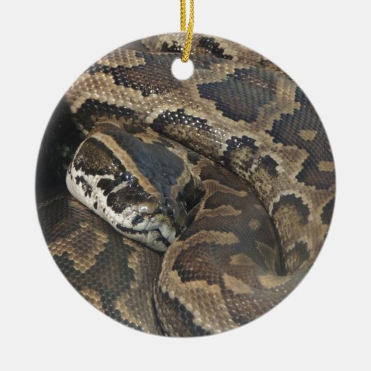 Birmese Python Keramisch Ornament (Voorkant)