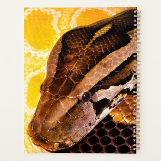 Birmese Python Snake Planner (Achterkant)