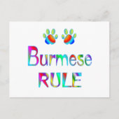 Birmese regel briefkaart (Voorkant)