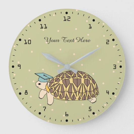  Birmese Star Tortoise Clock Grote Klok (Voorkant)