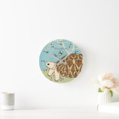  Birmese Star Tortoise Clock Ronde Klok (Huis)