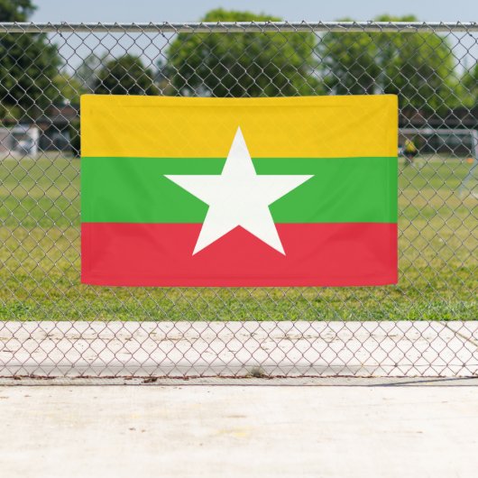 Birmese vlag spandoek (Insitu)