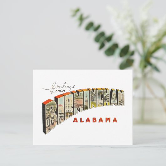 Birmingham AL Briefkaart (Staand voorkant)