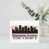 Birmingham AL City Skyline Briefkaart (Staand voorkant)