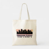 Birmingham AL City Skyline Tote Bag (Achterkant)