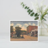 Birmingham AL Five Points uitzicht jaren 40 Briefkaart (Staand voorkant)