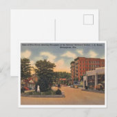 Birmingham AL Five Points uitzicht jaren 40 Briefkaart (Voorkant / Achterkant)