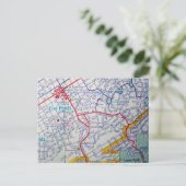 BIRMINGHAM, AL Map Briefkaart (Staand voorkant)