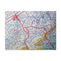 BIRMINGHAM, AL  Map Briefkaart