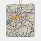 Birmingham AL  Map Keramisch Ornament (Links)