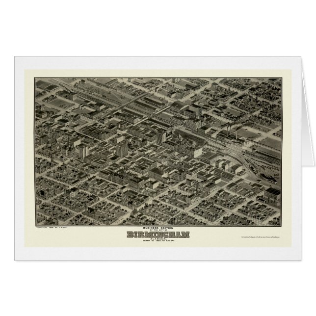 Birmingham, AL Panoramic Map - 1903 (Voorkant Horizontaal)