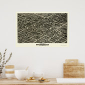 Birmingham, AL Panoramic Map - 1903 Poster (Keuken)