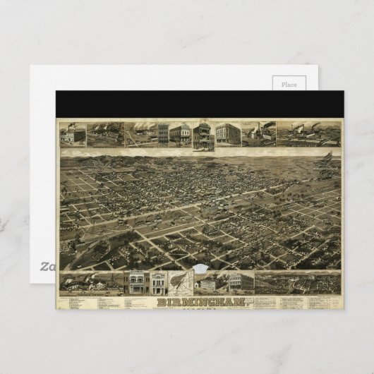 Birmingham Alabama (1885) Briefkaart (Voorkant / Achterkant)