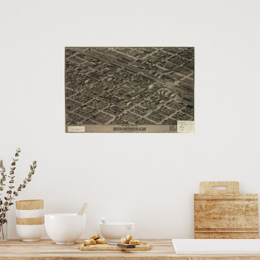 Birmingham Alabama 1904 Panoramic Map Poster (Keuken)