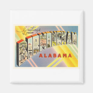 Birmingham Alabama AL Old Vintage Travel Souvenir Magneet