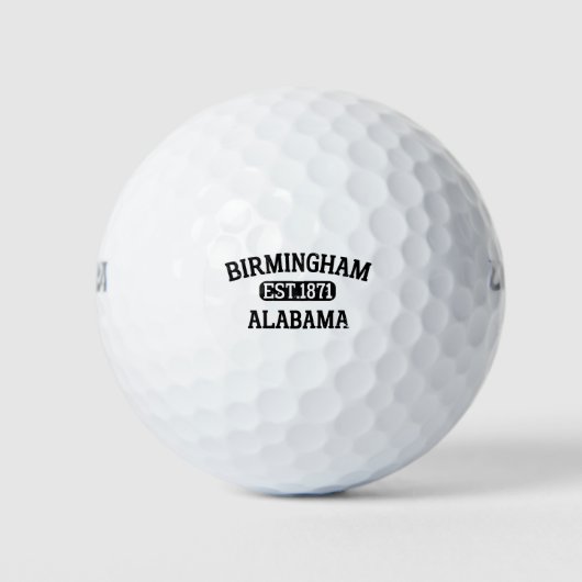 Birmingham Alabama Antiek Golfballen (Voorkant)