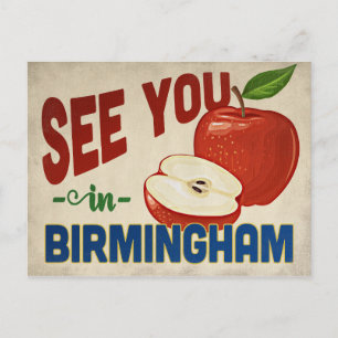 Birmingham Alabama Apple - Vintage Travel Briefkaart