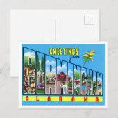 Birmingham, Alabama Big Letters Briefkaart (Voorkant / Achterkant)