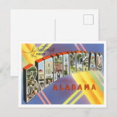 Birmingham, Alabama  Big Letters Briefkaart (Voorkant / Achterkant)