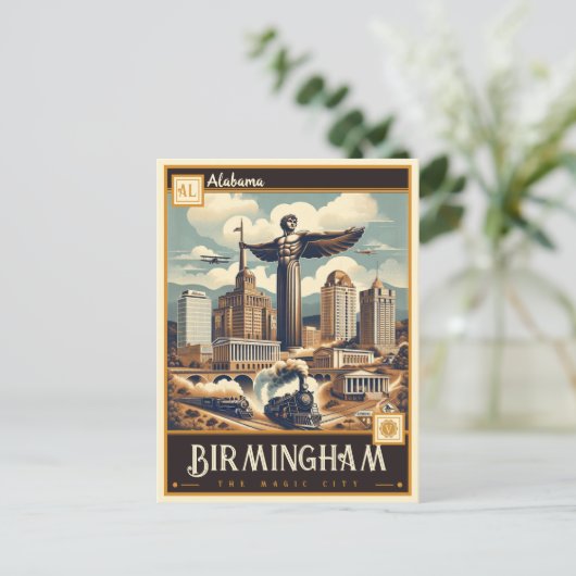 Birmingham, Alabama |  Briefkaart (Staand voorkant)