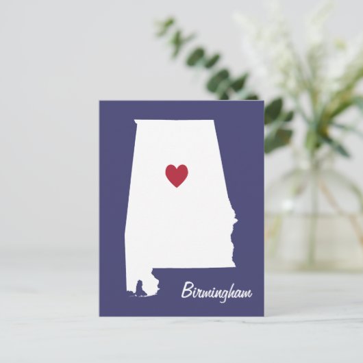 Birmingham Alabama Briefkaart (Staand voorkant)