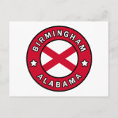 Birmingham Alabama Briefkaart (Voorkant)