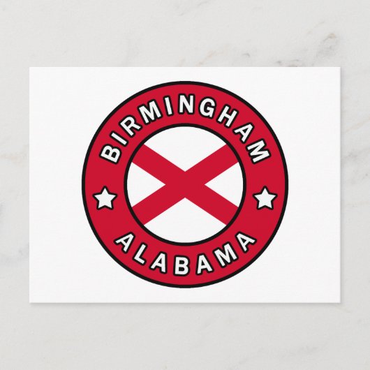 Birmingham Alabama Briefkaart (Voorkant)