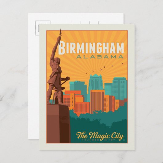 Birmingham, Alabama Briefkaart (Voorkant / Achterkant)