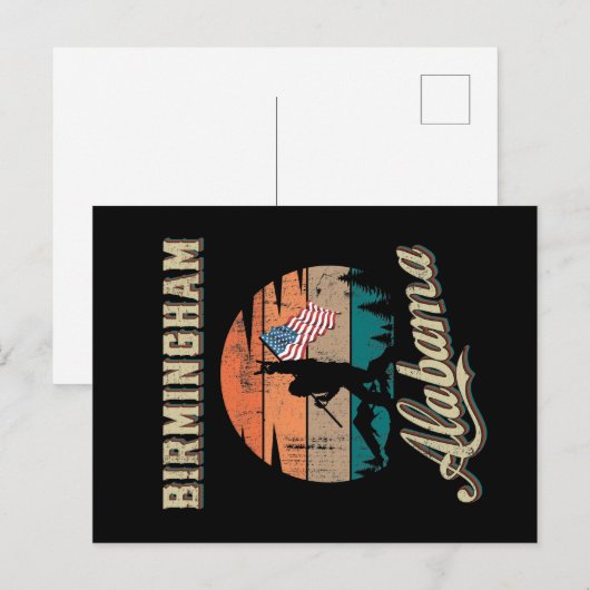 Birmingham Alabama Briefkaart (Voorkant / Achterkant)