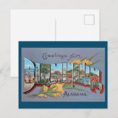 Birmingham Alabama Briefkaart (Voorkant / Achterkant)