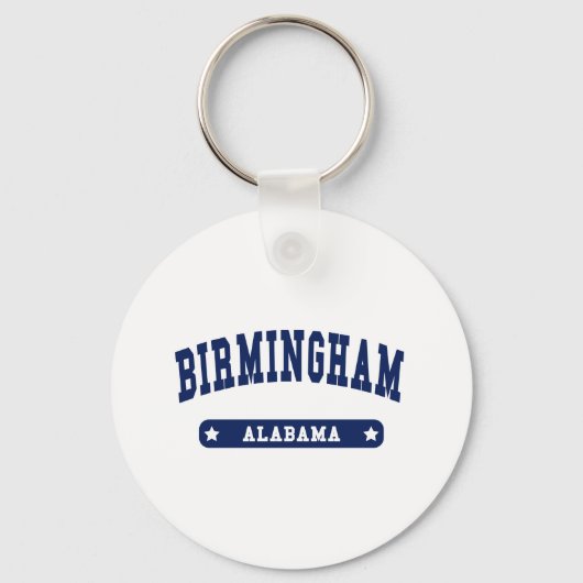 Birmingham Alabama College Style t shirten Sleutelhanger (Voorkant)